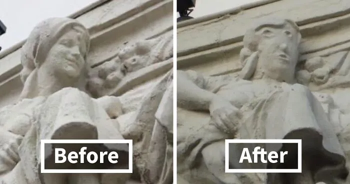 Somebody Pulled A 'Not My Job' On This 1923 Statue During Its Restoration