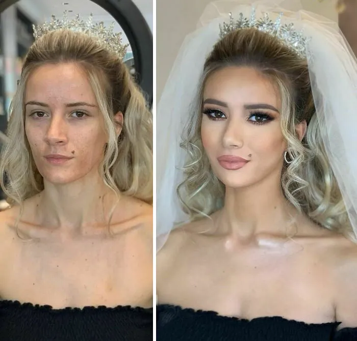 30 Mujeres antes y después de ser maquilladas para su boda, por Arber Bytyqi (Nuevas fotos)