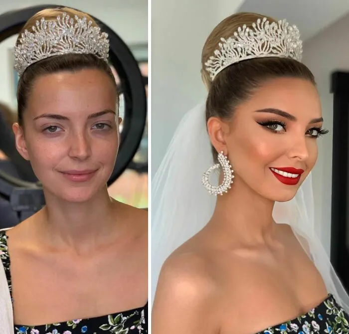 30 Mujeres antes y después de ser maquilladas para su boda, por Arber Bytyqi (Nuevas fotos)