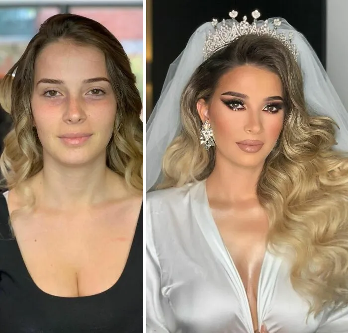 30 Mujeres antes y después de ser maquilladas para su boda, por Arber Bytyqi (Nuevas fotos)