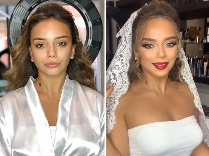 30 Mujeres antes y después de ser maquilladas para su boda, por Arber Bytyqi (Nuevas fotos)
