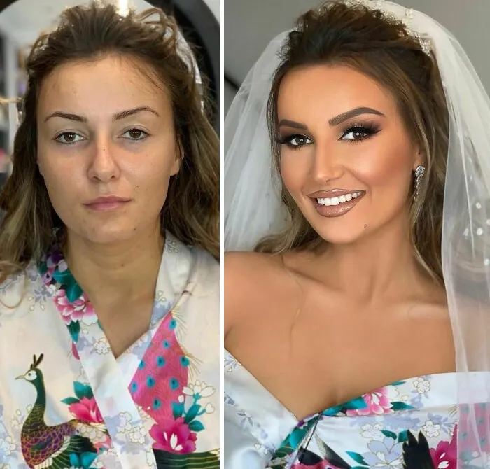 30 Mujeres antes y después de ser maquilladas para su boda, por Arber Bytyqi (Nuevas fotos)