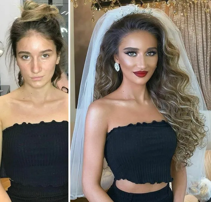30 Women Before And After Their Bridal Makeup By Arber Bytyqi (New Pics)
