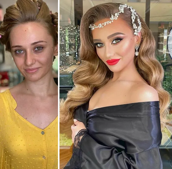 30 Women Before And After Their Bridal Makeup By Arber Bytyqi (New Pics)