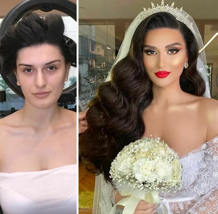30 Women Before And After Their Bridal Makeup By Arber Bytyqi (New Pics)