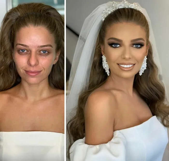 30 Mujeres antes y después de ser maquilladas para su boda, por Arber Bytyqi (Nuevas fotos)