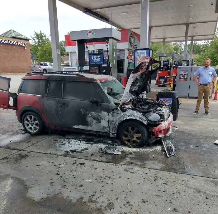 Picked My Car Up From The Mechanic Yesterday After Having A Bunch Of Things Replaced Totalling $2100 Just To Have Burst Into Flames On Me This Morning. I'm Too Poor For This S***!