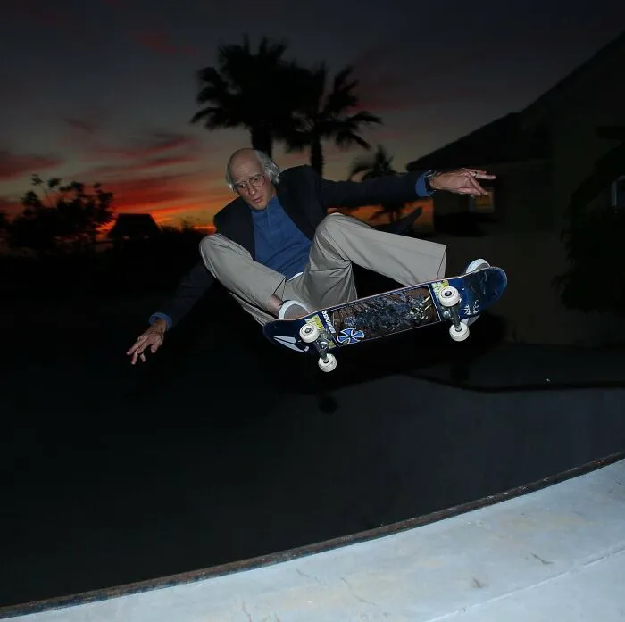 Tony Hawk Dressed Up As Larry David For Halloween