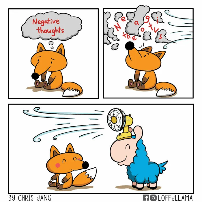 My 30 Wholesome And Positive Comics About A Blue Llama