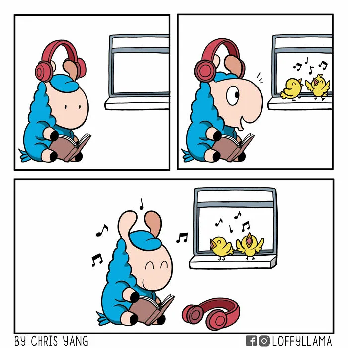 My 30 Wholesome And Positive Comics About A Blue Llama