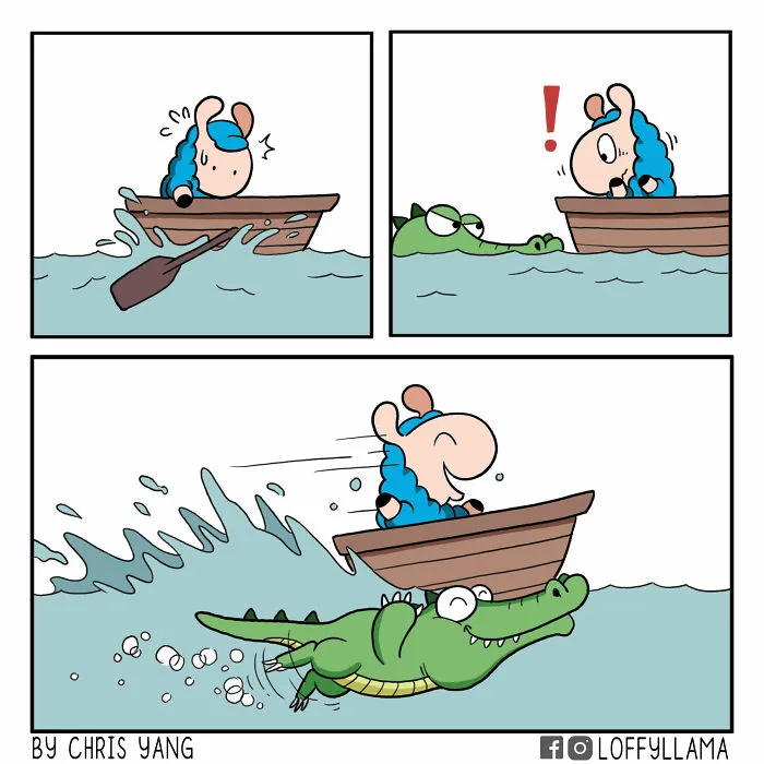 My 30 Wholesome And Positive Comics About A Blue Llama