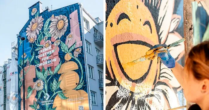 This Mural In Warsaw Is Eating Up Smog, Doing The Work Of 720 Trees