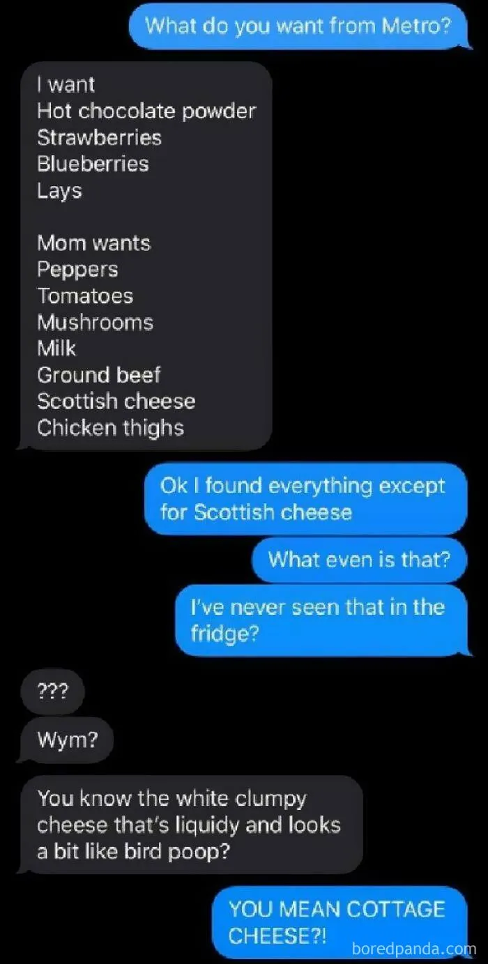 My Little Sister Asked Me To Buy “Scottish Cheese” From The Supermarket