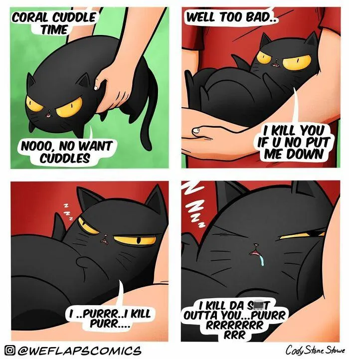 35 Comics That Show What Living With A Cat Is Really Like (New Pics)