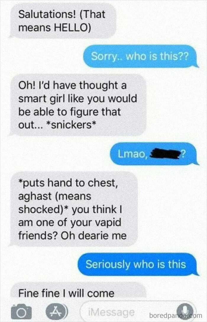 I’m Just Gonna Randomly Text This Person!