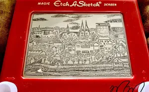 I Can Draw On The Etch-A-Sketch Better Than I Can On Paper (19 Pics)