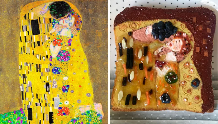 Gustav Klimt - 'The Kiss' (1907)