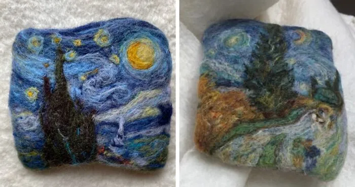 I Recreate Vincent Van Gogh's Art With Wool