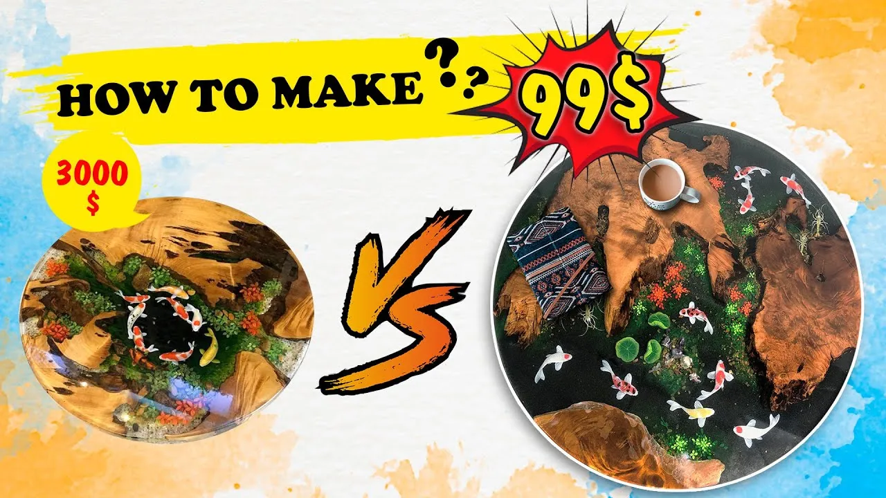 Making A $3000-Handcrafted-Table (3D Fish Resin Table) With Only $99?