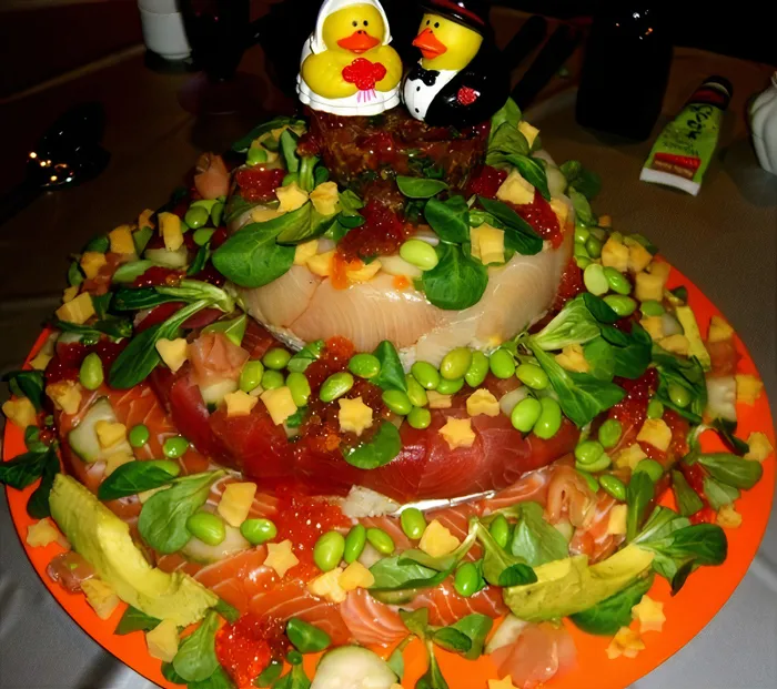 Tarta de sushi