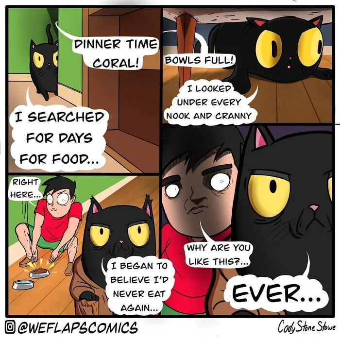 35 Comics That Show What Living With A Cat Is Really Like (New Pics)