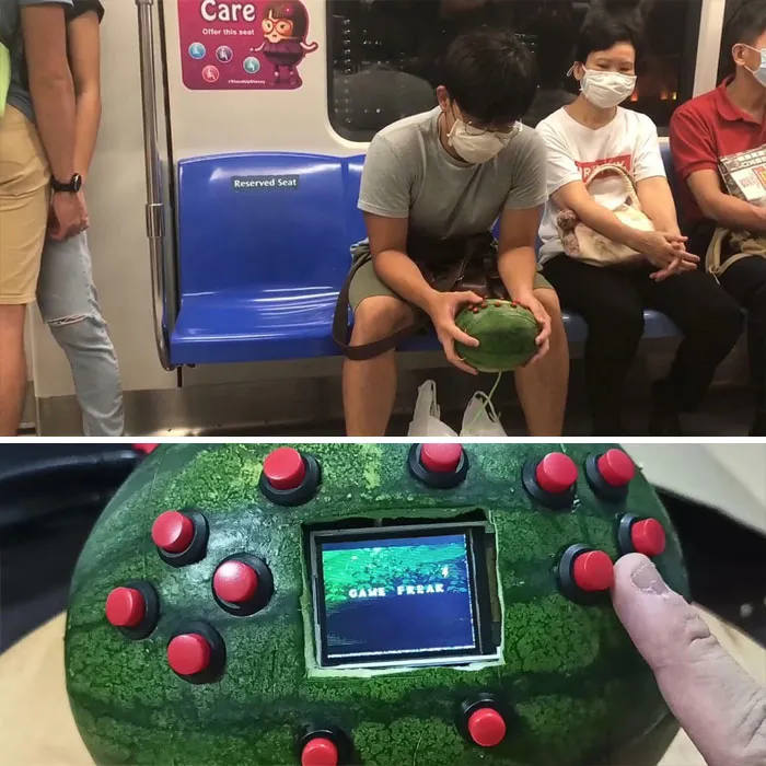 Videojuegos en una minisandía