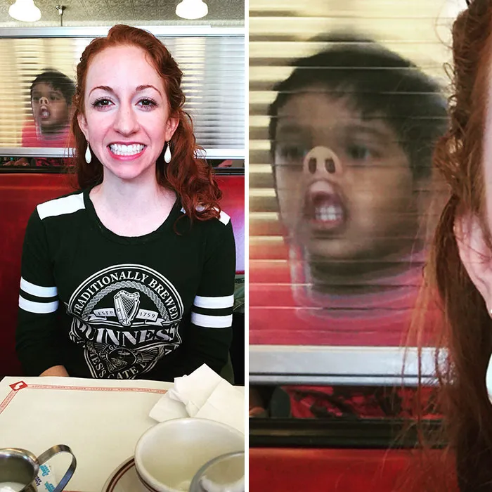 Went To Take A Picture Of My Girlfriend At Brunch When Suddenly