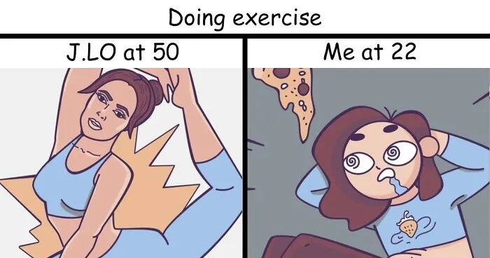 I Draw Funny Comics Comparing My Life To Celebs' (21 Pics)