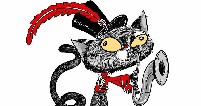 My 29 Illustrations Of Cats As Instrumental Musicians