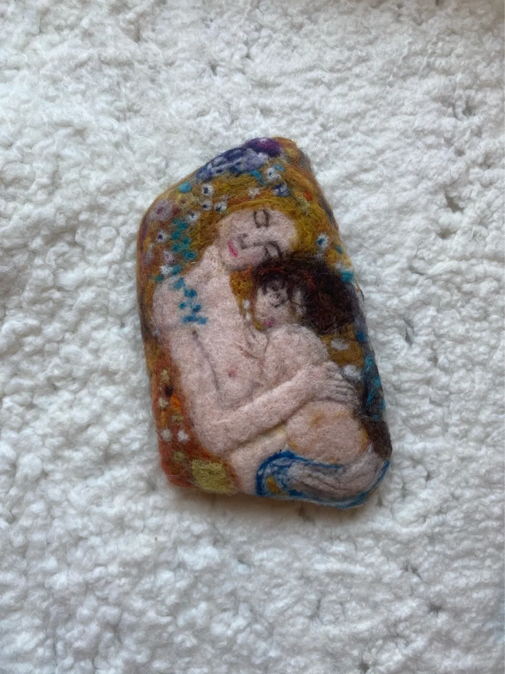 Recreation Of Klimt’s Work In Wool - Three Ages Of Women