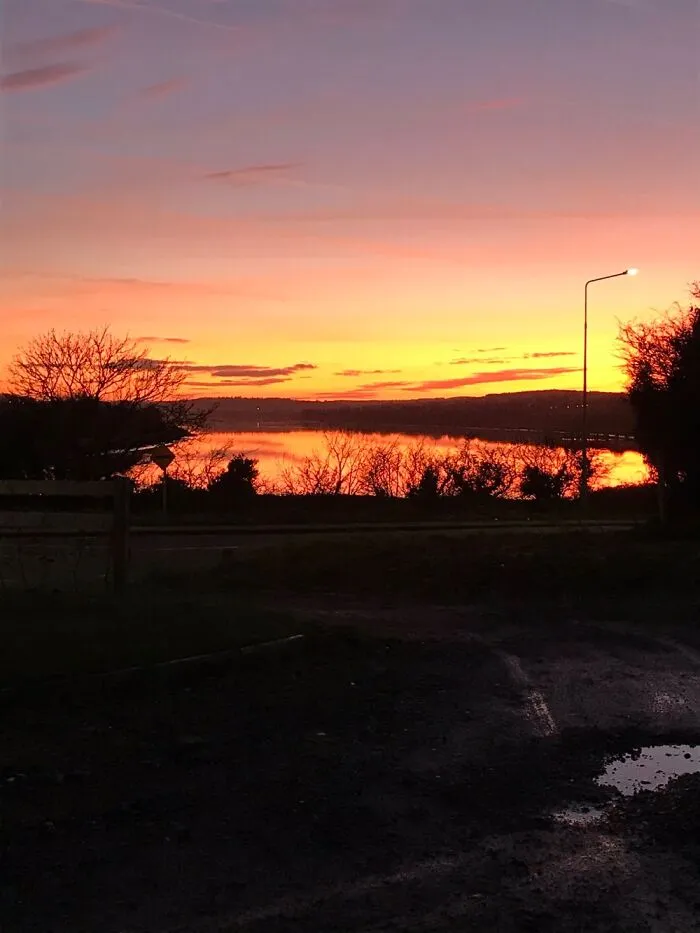 Sunset On The River