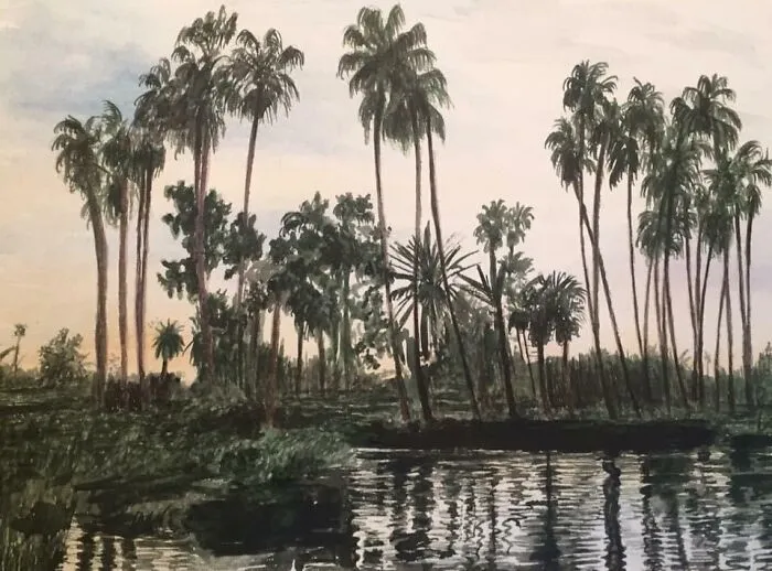 Watercolor Of Echo Park