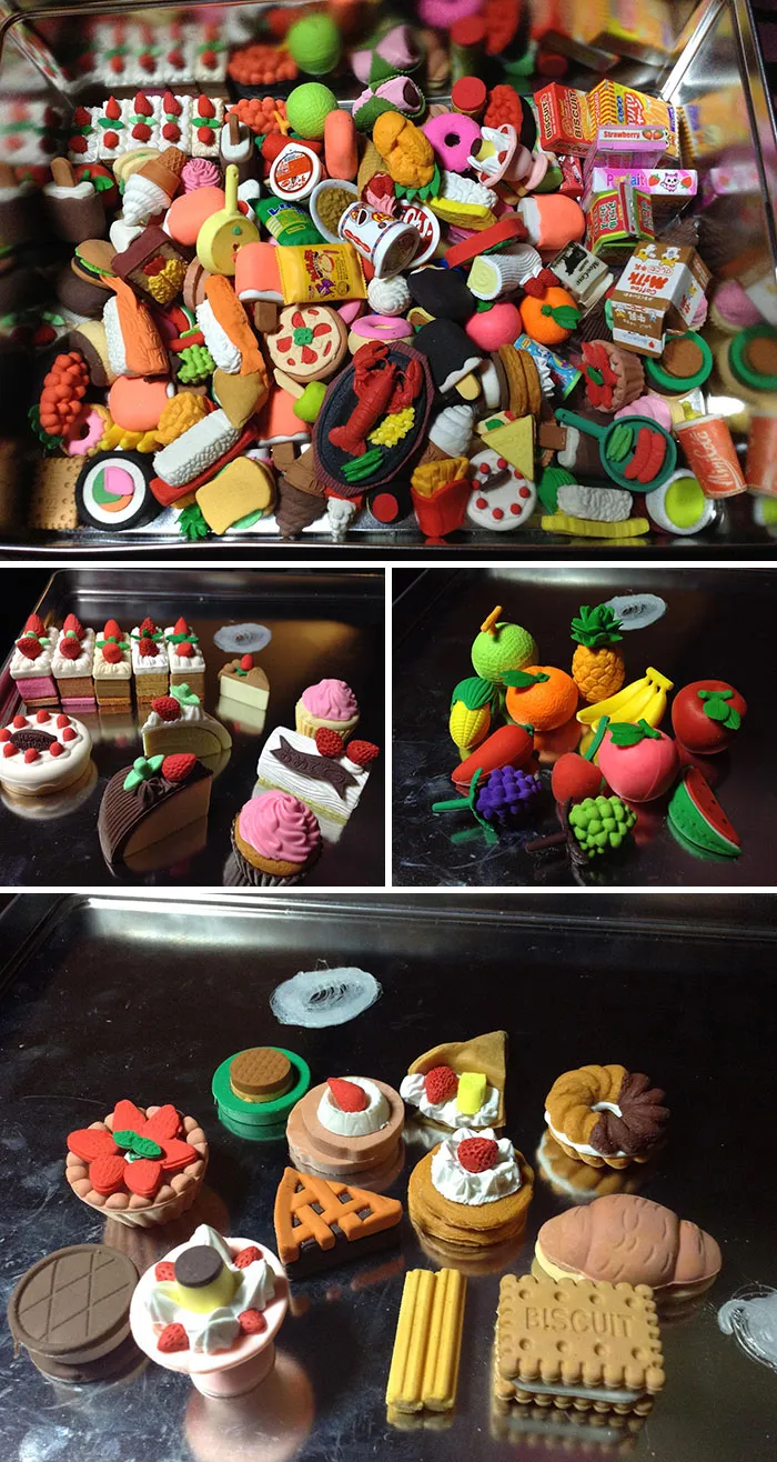 I Collect Food Shaped Erasers