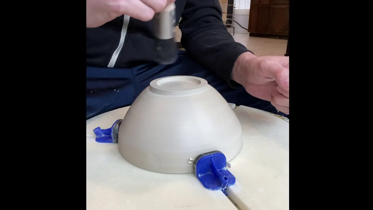 Trimming A Porcelain Bowl