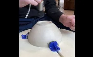 Trimming A Porcelain Bowl