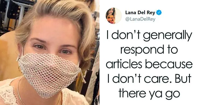 Lana Del Rey Responds To People Who Criticized Her For Wearing A Mesh Face Covering During The Coronavirus Pandemic