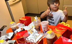 Toddler Borrows His Mom's Phone And Treats Himself To $100 Worth Of McDonald's