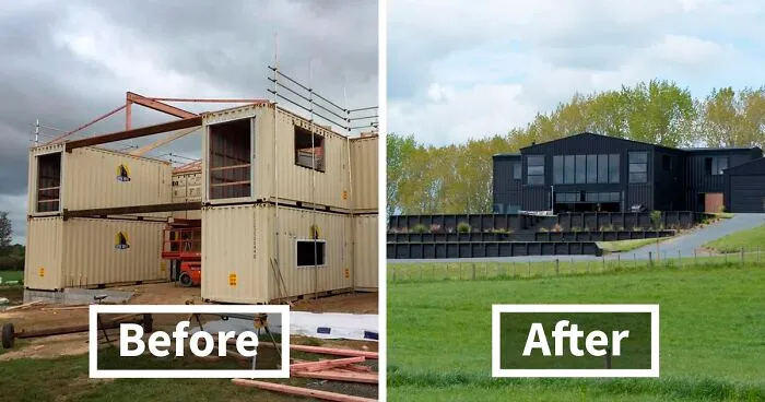 This House Was Built Out Of 12 Shipping Containers And Both The Interior And Exterior Look Stunning