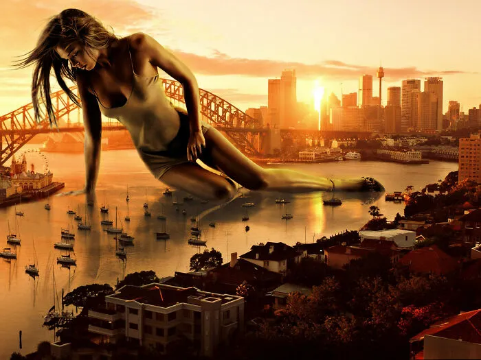Contestants From A Photoshop Challenge Put Exaggerated Objects In Cities (55 Pics)