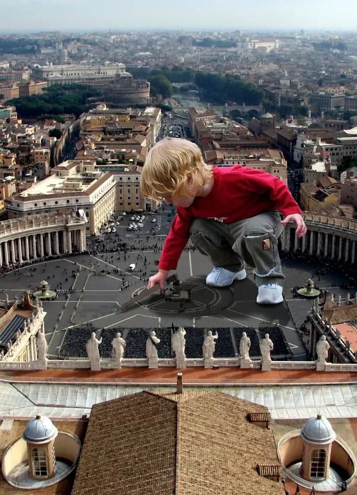 Contestants From A Photoshop Challenge Put Exaggerated Objects In Cities (55 Pics)
