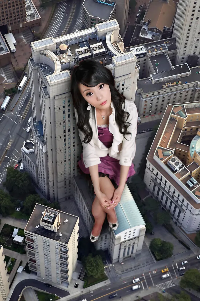 Contestants From A Photoshop Challenge Put Exaggerated Objects In Cities (55 Pics)