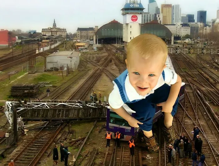 Contestants From A Photoshop Challenge Put Exaggerated Objects In Cities (55 Pics)