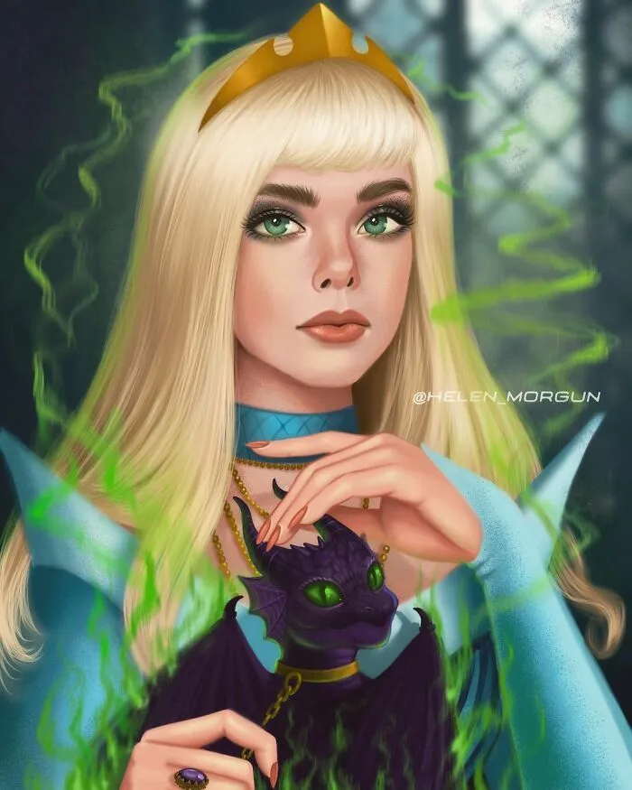 Elle Fanning As Sleeping Beauty