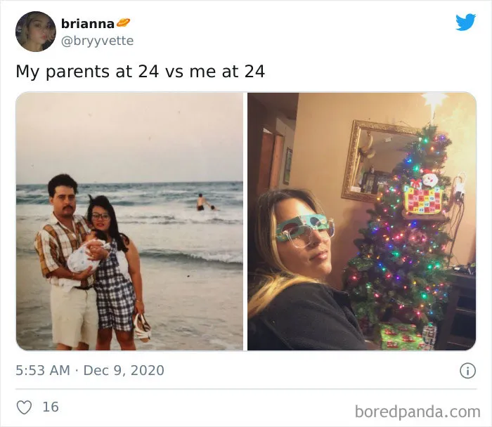 Mis padres a los 24 VS Yo a los 24