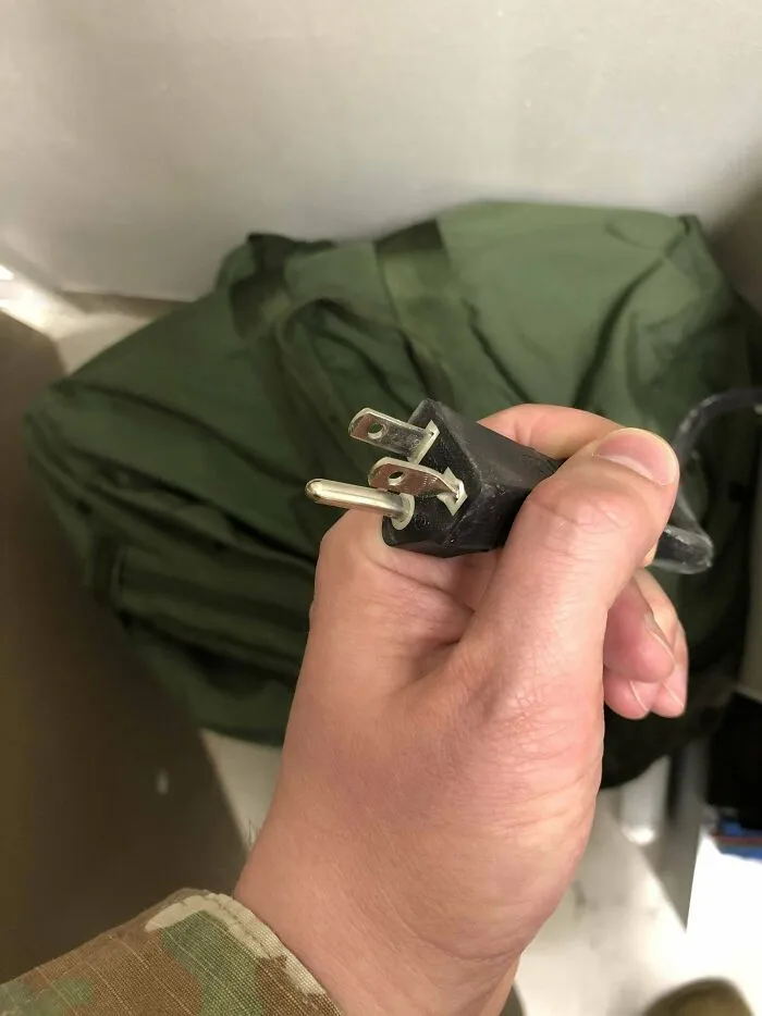 Hey Boss, The UPS Had Some Crazy European Connector, But I Fixed It!