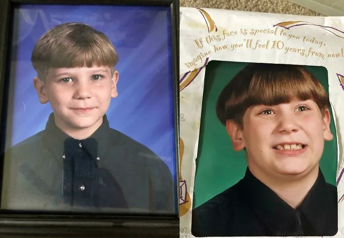 La foto original y el 2º intento porque mi madre no quedó contenta y me dijo que sonriera