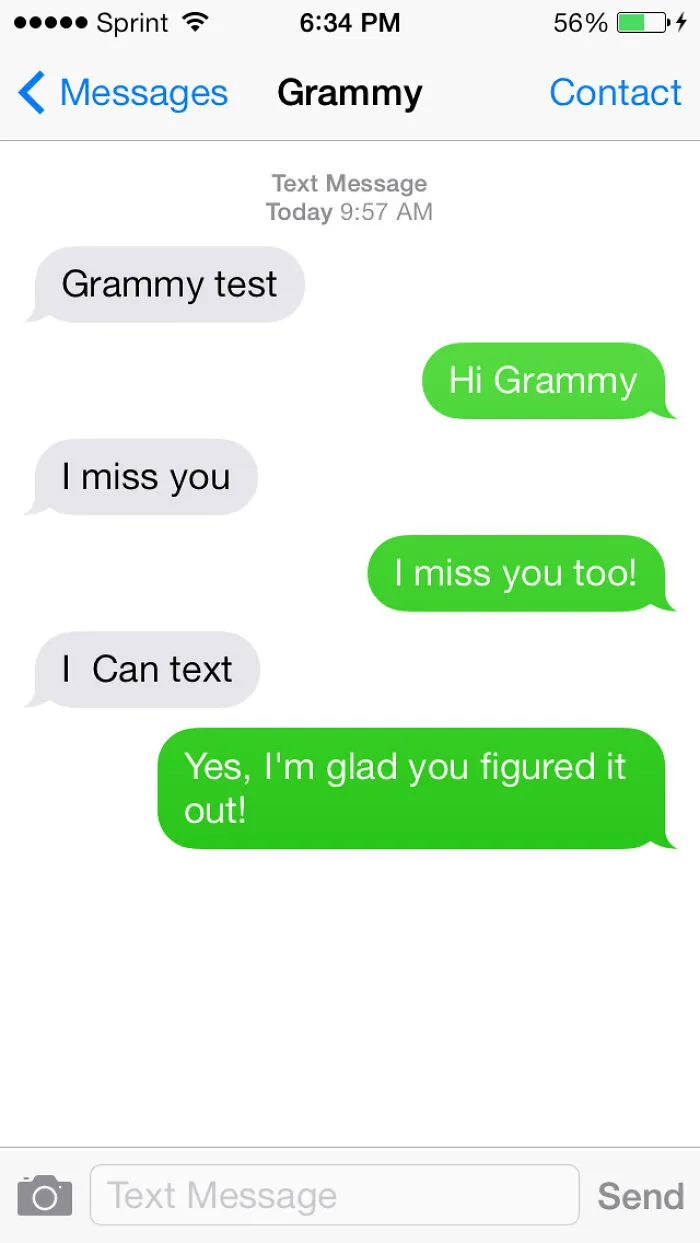 My Late Grandmother Figuring Out Her Phone