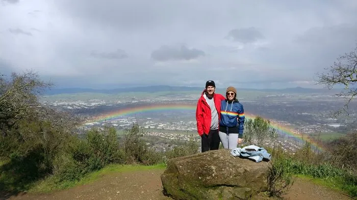 My Wife Was Wearing The Right Jacket At The Right Time. Pleasanton Ridge, Ca