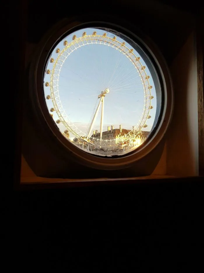 I Picture I Took Of The London Eye Through The Window On A Boat On The Thames