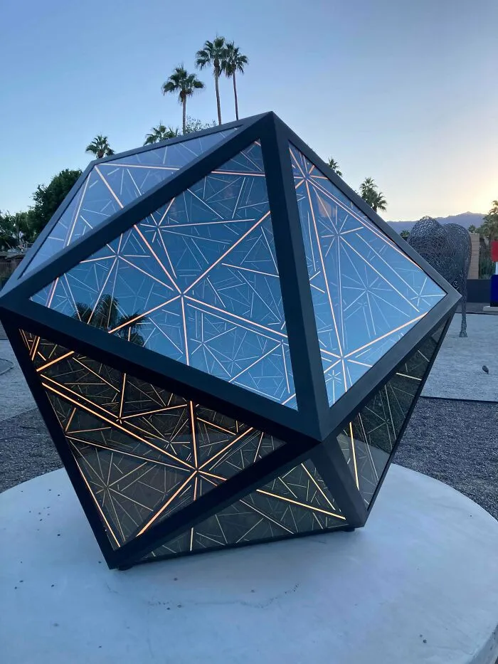 This Art Made With One Way Mirrors In My Town.
